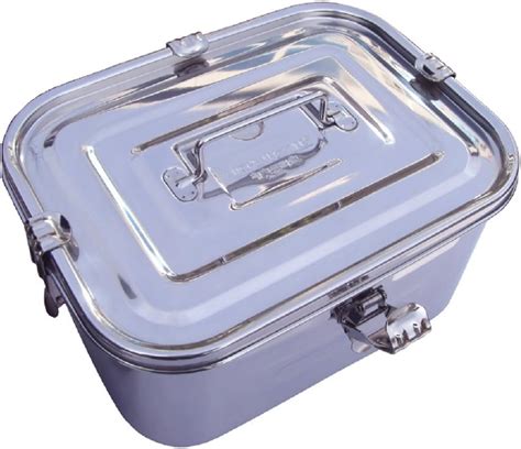 rectangle box steel|rectangular metal containers with lids.